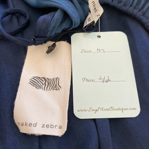Naked Zebra Drawstring NeckTank Top - Picture 3 of 3
